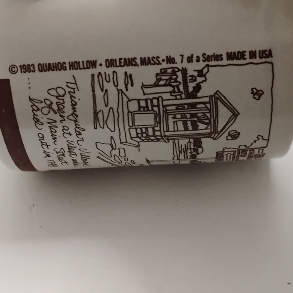 Vintage 1983 Pfaltzgraff Quahog Hollow Orleans Mass.Rare Coffee Tea Mug USA Made - Picture 6 of 15